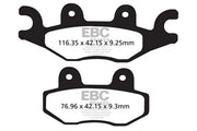 Ebc R Series Heavy Duty Sintered Brake Pads - Front