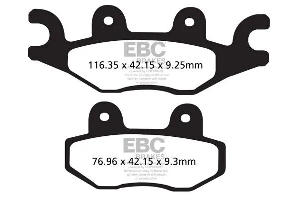 Ebc R Series Heavy Duty Sintered Brake Pads - Front