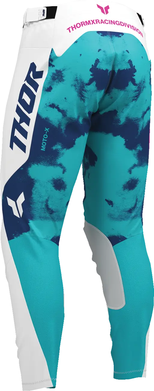 Thor Launchmode Bleach Pants - Blue/Pink/White/Aqua