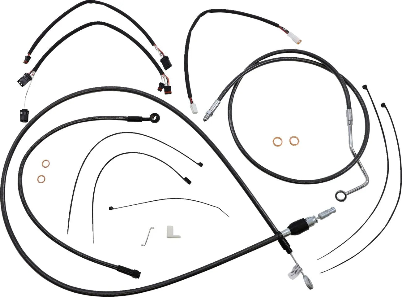 Magnum Shielding Black Pearl Handlebar Installation Kit for Ape