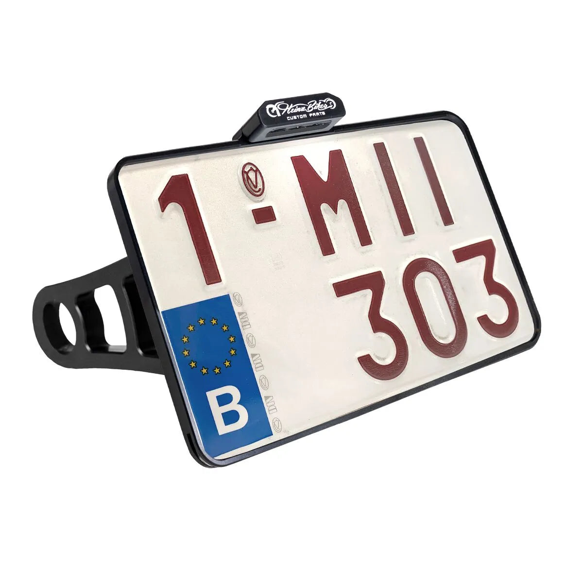 Heinz Bikes License Plate Side Mount For 1" Axles