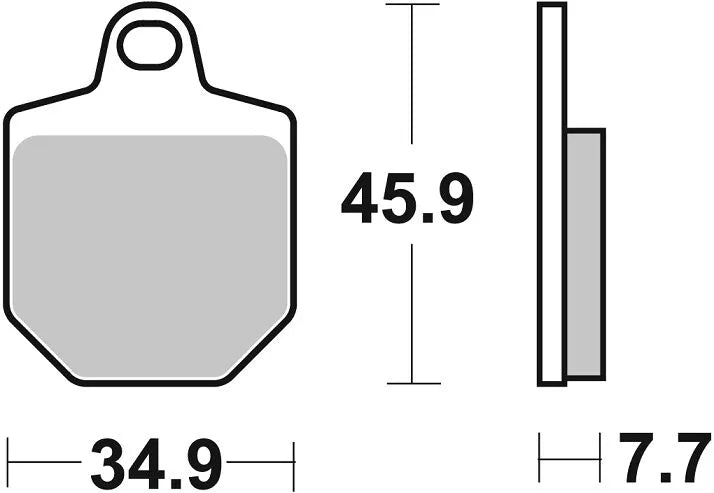 SBS RST Sintered Bromsbelägg För Högpresterande Motorcyklar - Fram