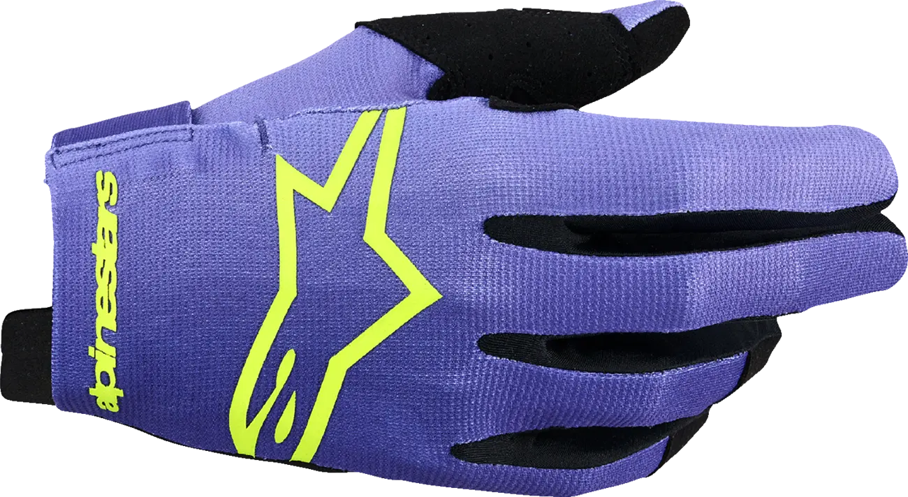 Alpinestars Radar Gloves - Black/Purple/Fluorescent Yellow