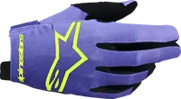 Alpinestars Radar Gloves - Black/Purple/Fluorescent Yellow