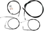 La Choppers Standard Black Vinyl Cable Kit for Ape Hangers