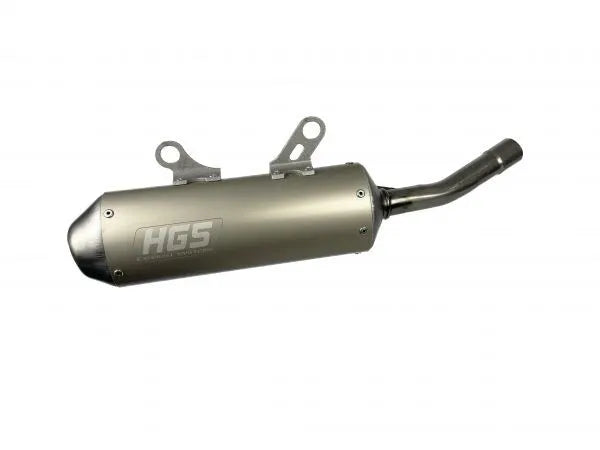 Hgs 2-stroke Silencer Aluminum Muffler With Steel End Cap
