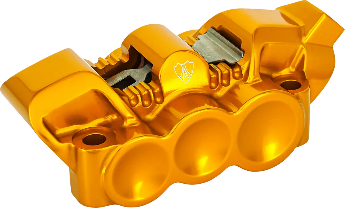 Arlen Ness Mono Radial Brake Caliper 100mm Right Gold