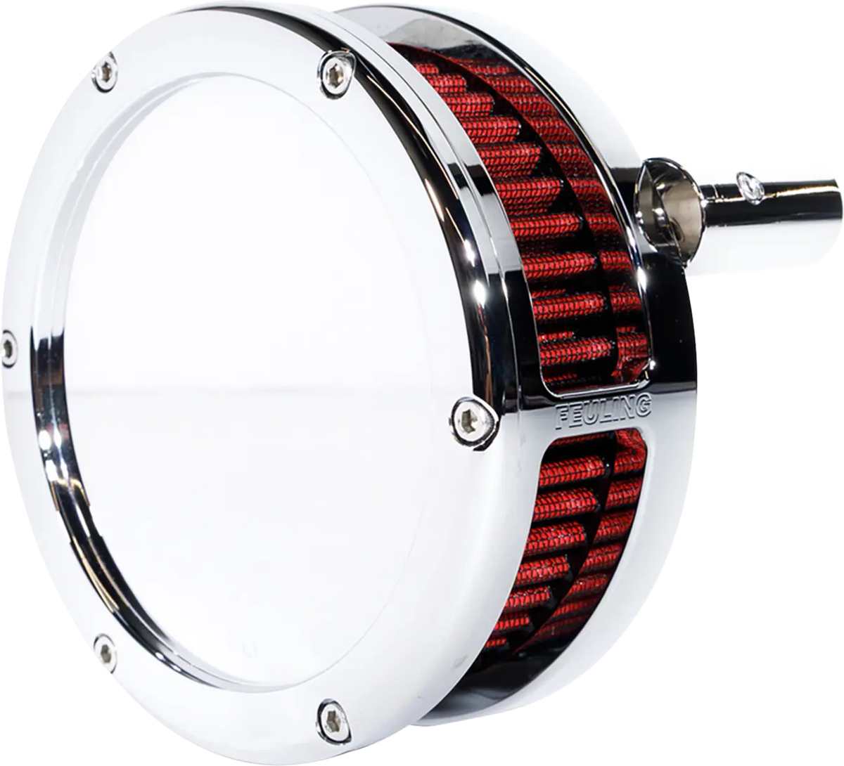 Feuling BA Series Slim Air Cleaner Kit Chrome Red for Harley