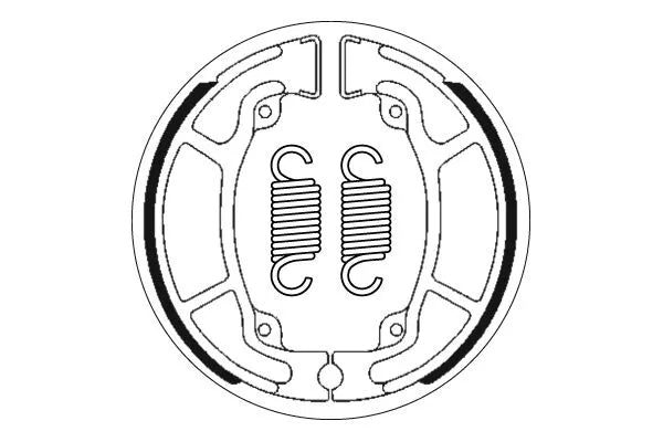 Sbs Street Brake Shoes For Scooters - Rear