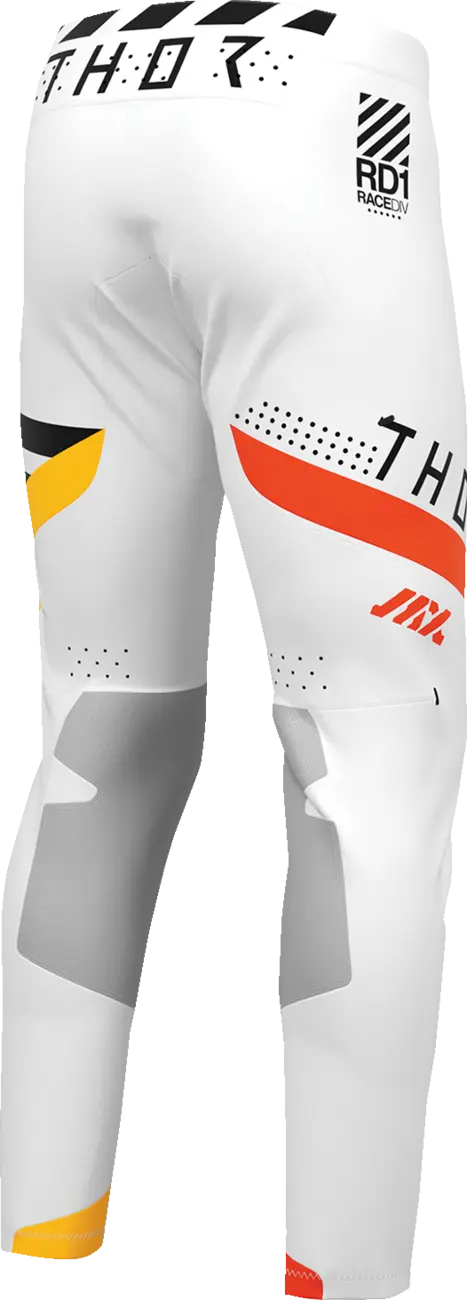 Thor Sportmode Synth Pants - Black/Orange/White/Yellow