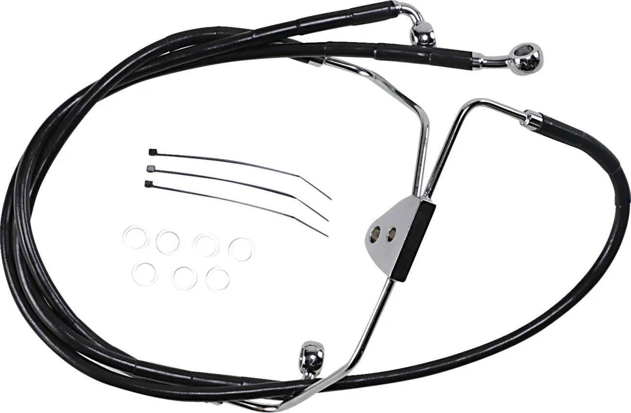Drag Specialties Förlängd Bromsslang Kit För Fram