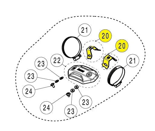Akrapovic Muffler Bracket