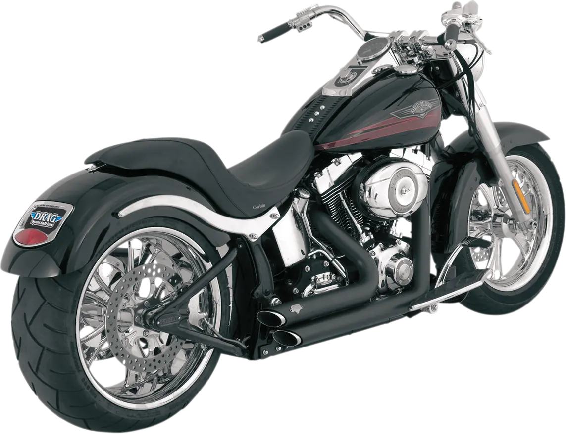 Vance & Hines Shortshots Staggered Exhaust System Black