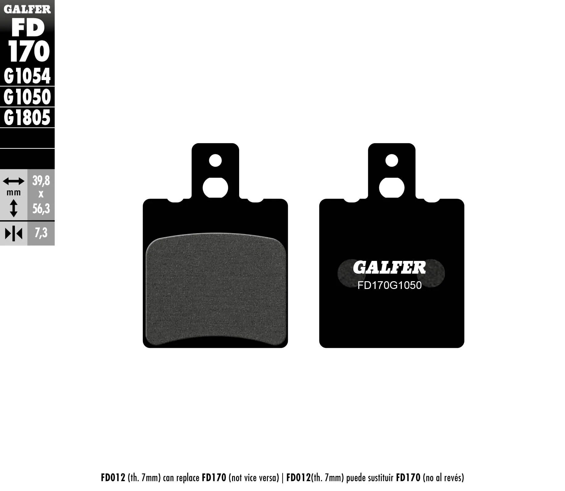 Galfer Organic Brake Pad Set For Motorcycles