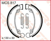 Trw Mcs817 Organiska Bromsbackar - 130mm Diameter - Bak