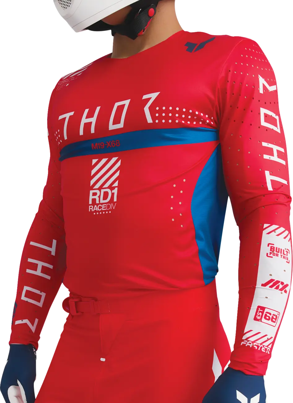 Thor Sportmode Synth Jersey - Blue/Red/White