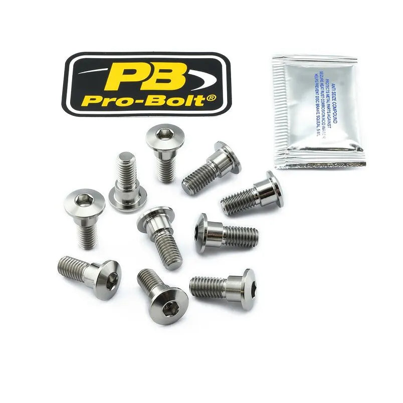 Pro Bolt Titanium Broms Rotor Monteringsbult Kit