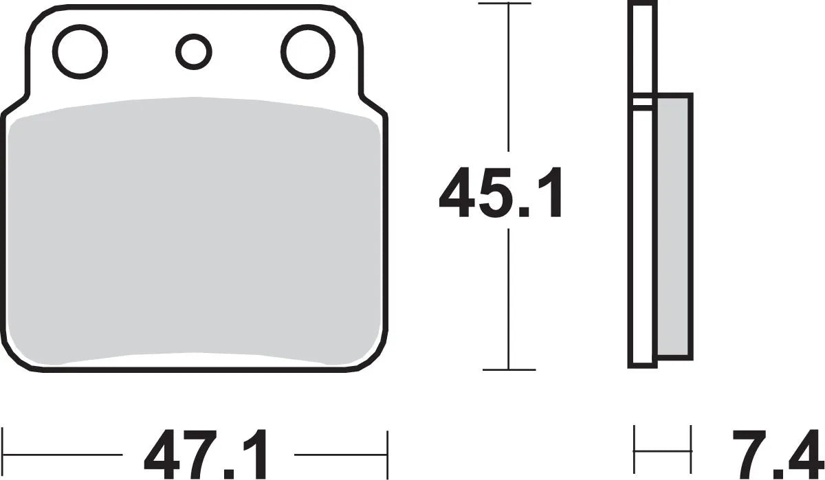 Sbs Si Offroad Sintered Bromsbelägg - Bak