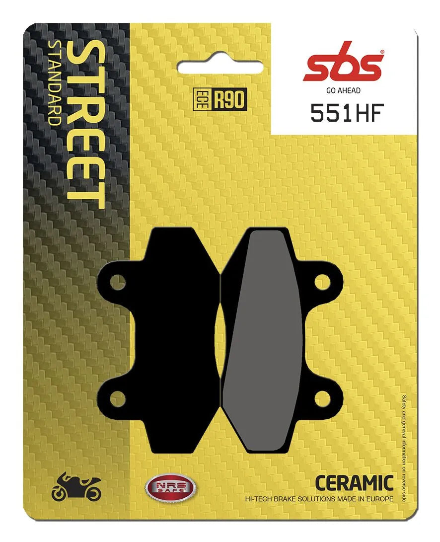 Sbs Hf Street Ceramic Organic Brake Pads - Front