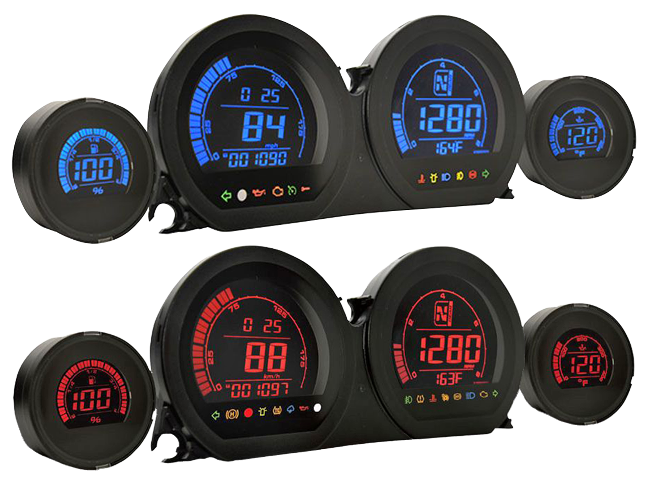 Koso HD-03 Set Touring 2014-2023 – Gauges & Dashes