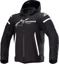 Alpinestars Zaca Waterproof Jacket For Motorcycle Riding - Black/White