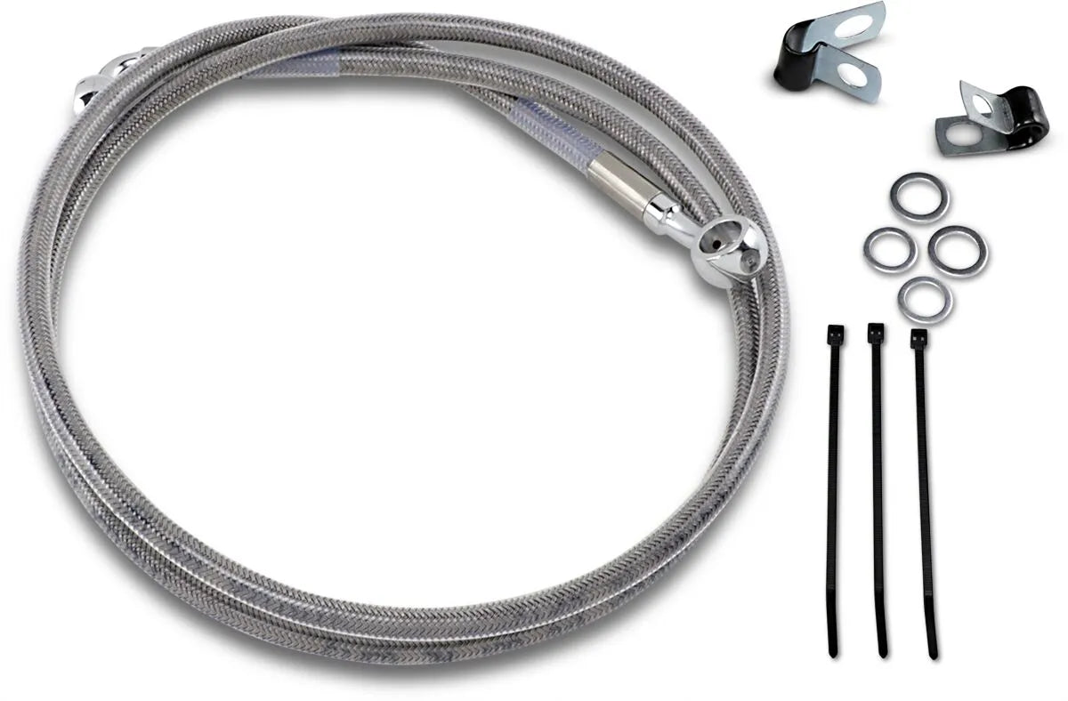 Drag Specialties Förlängd bromsledningssats - 50" Rostfritt stål