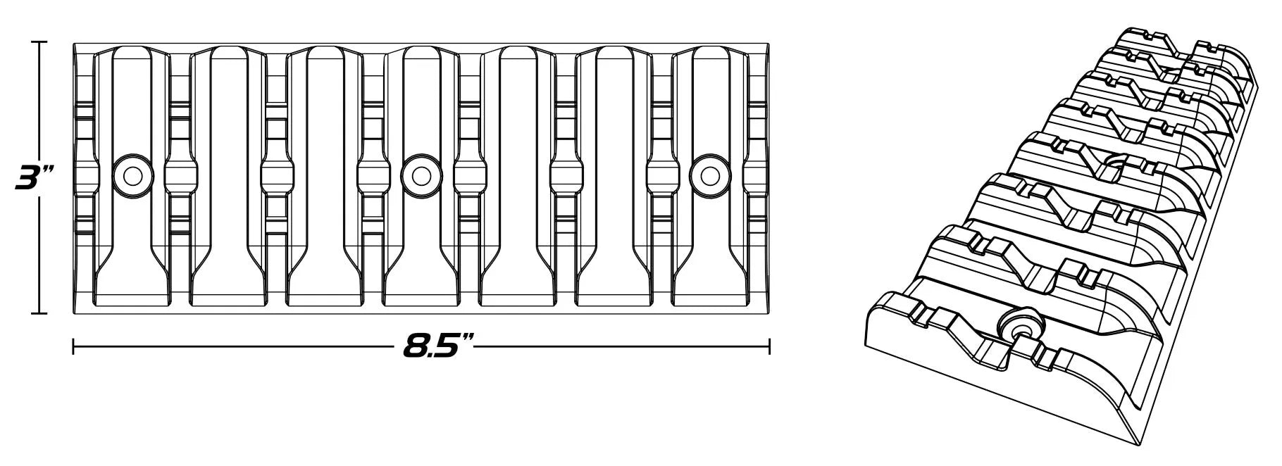 Caliber Enclosed Trailer Door Grip Glides For Snowmobiles & Atvs