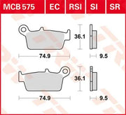 Trw Si Series Sintered Off-road Bromsbelägg - Bak
