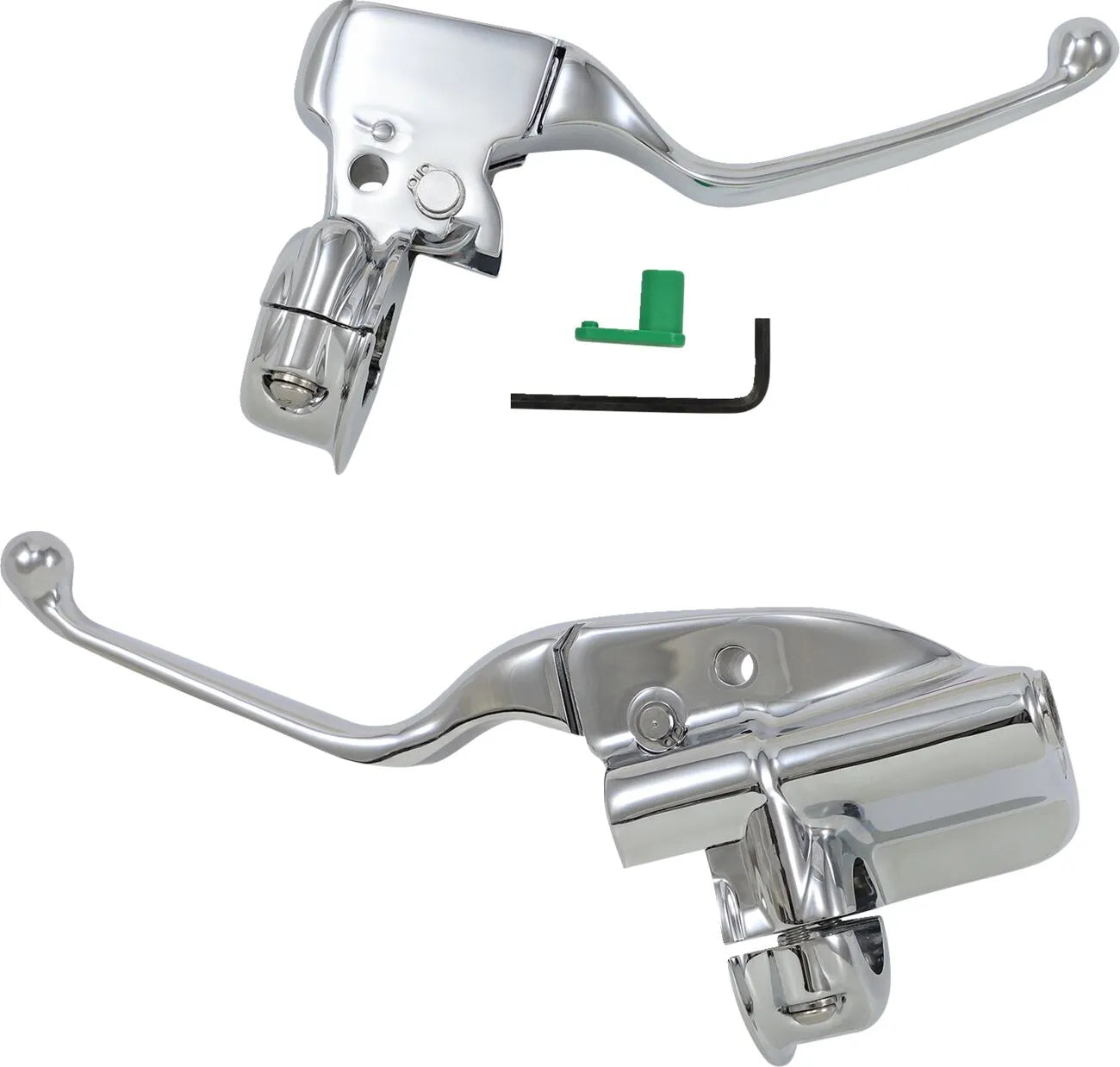 Drag Specialties Chrome Brake Clutch Lever Assembly