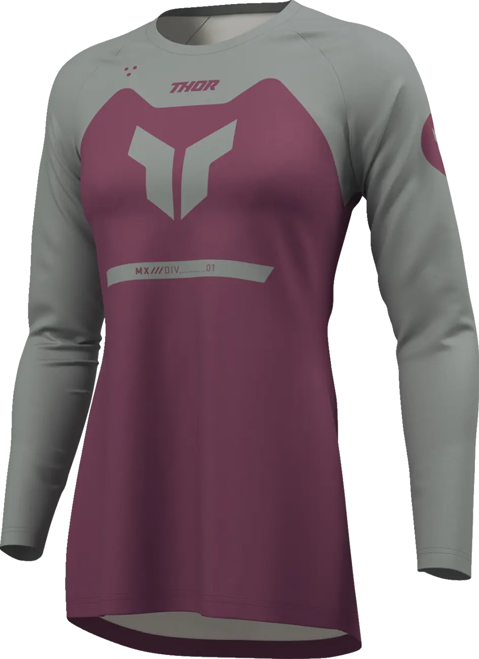 Thor Women's Ridemode Menace Jersey - Gray/Purple
