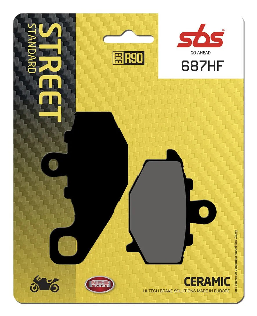 Sbs Hf Street Ceramic Brake Pads - Oe Replacement - Rear