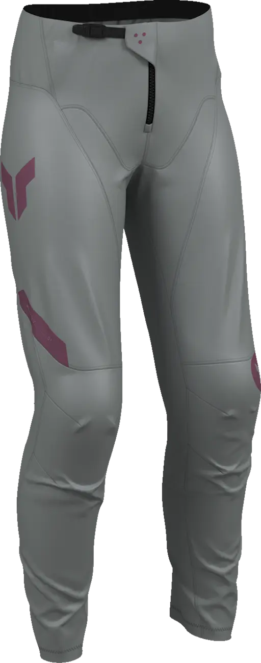 Thor Women's Ridemode Menace Racewear Pants - Gray/Purple