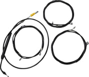 La Choppers Standard Black Vinyl Handlebar Cable Kit