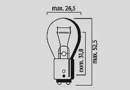 Flosser 12v 21w Ba15d Filament Bulb