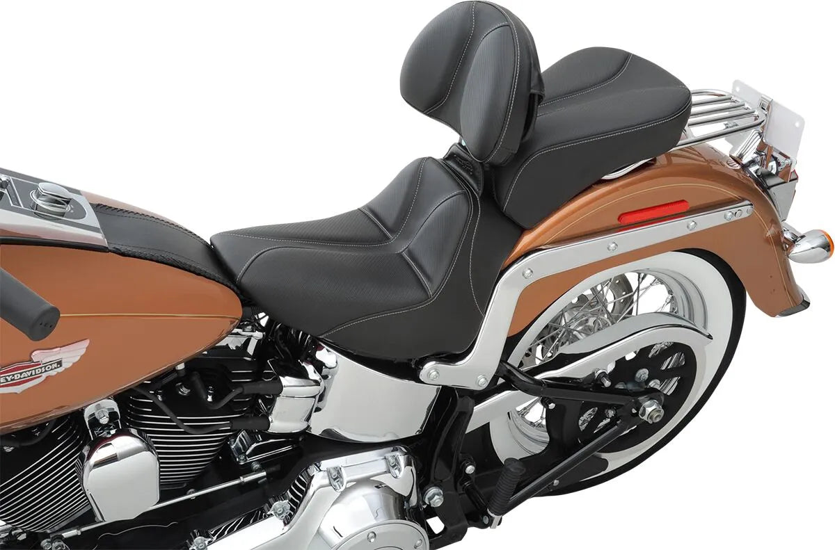 Saddlemen Dominator Solo Seat - Gelcore Comfort - For Harley Davidson