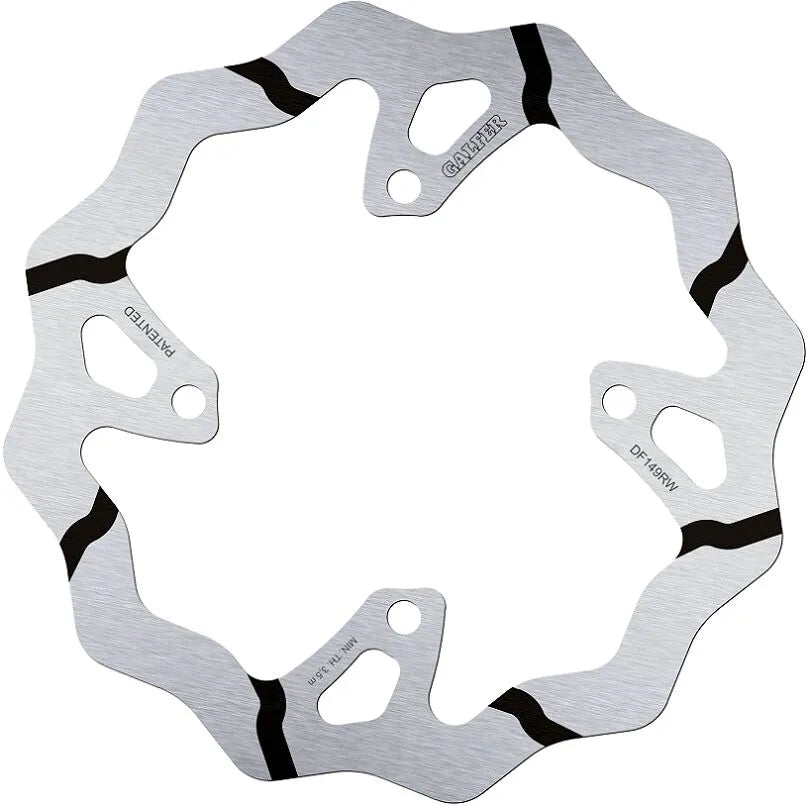 Galfer Fixed Wave Grooved Brake Rotor For Motorcycles - Rear