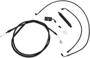 La Choppers Midnight Braided Cable Kit for 18"-20" Ape Hangers