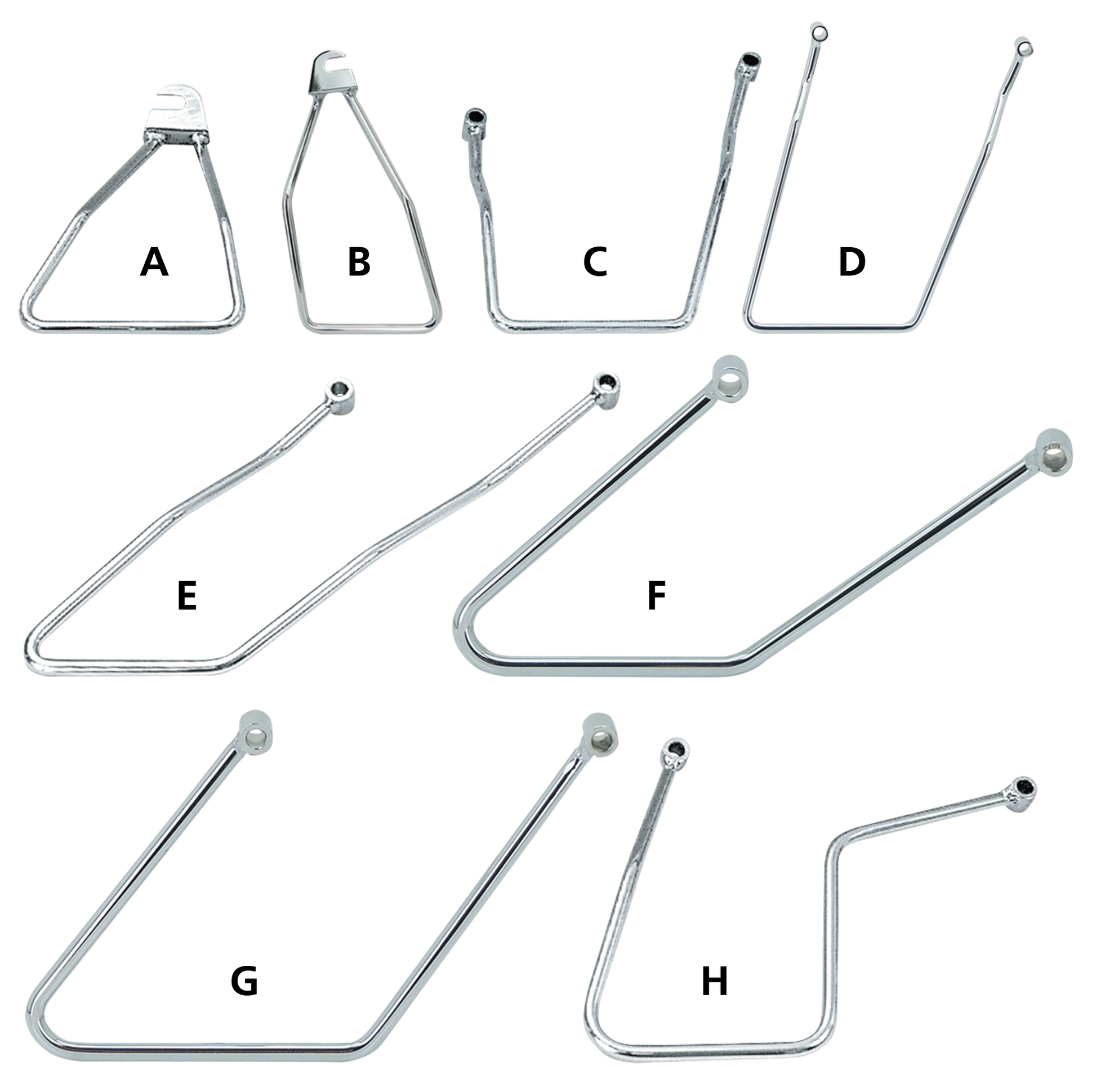 Zodiac Chrome Saddlebag Supports – Luggage