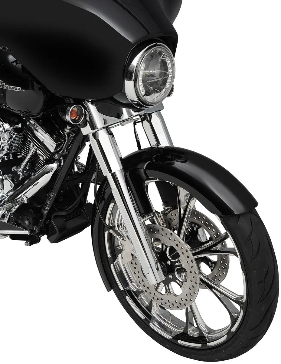Performance Machine Fork Slider Covers - Chrome