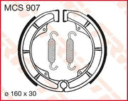 Trw Mcs907 Organiska Bromsbackar Set (160mm) - Bak