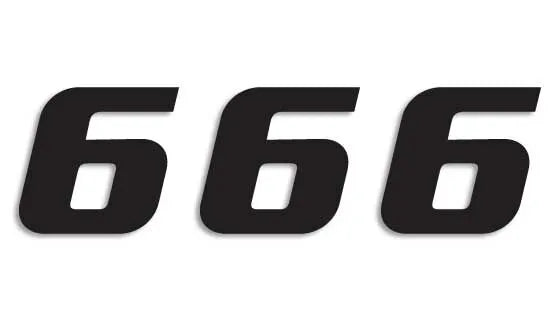 Blackbird Racing One Series Numbers - 3 Pack