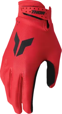 Thor Youth Launchmode Split Gloves - Red