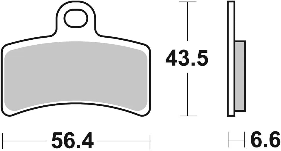 Sbs Hf Street Ceramic Organic Brake Pads Set - Front & Rear