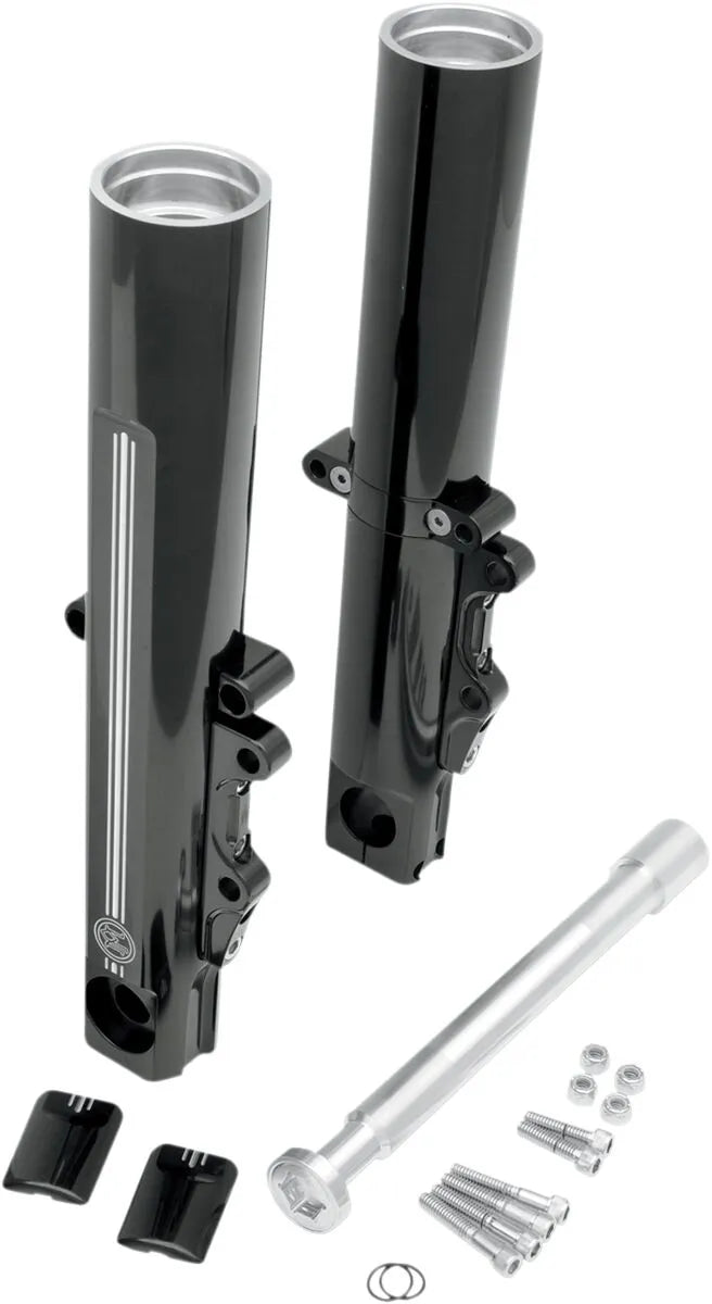 Performance Machine Fork Leg Kit - Black Billet Aluminum