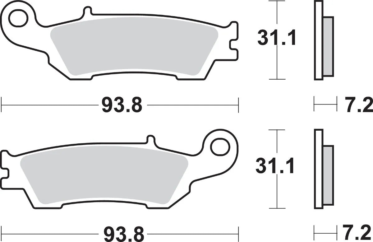 Sbs Si Offroad Sintermetall Bromsbelägg - Fram