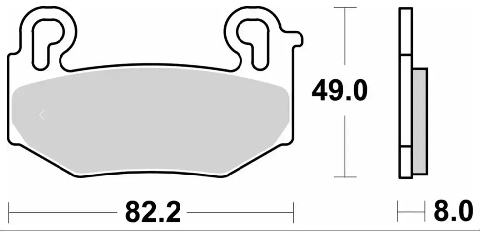 Sbs Hs Street Excel Sintrade Fram Bromsbelägg - Fram