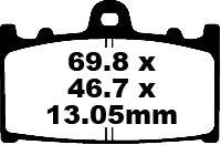 Ebc Tt Sport Carbon Fusion Brake Pads - Rear