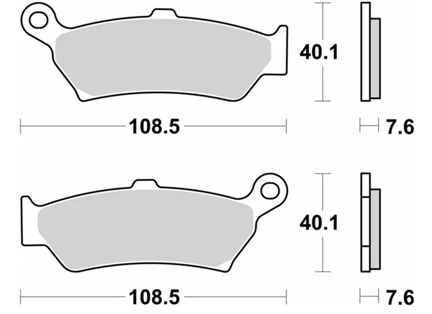 Sbs Ls Street Excel Sintered Rear Brake Pads - Rear