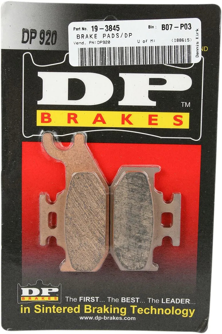 Dp Brakes Sintered Metal Brake Pads For Atv/utv - Front & Rear