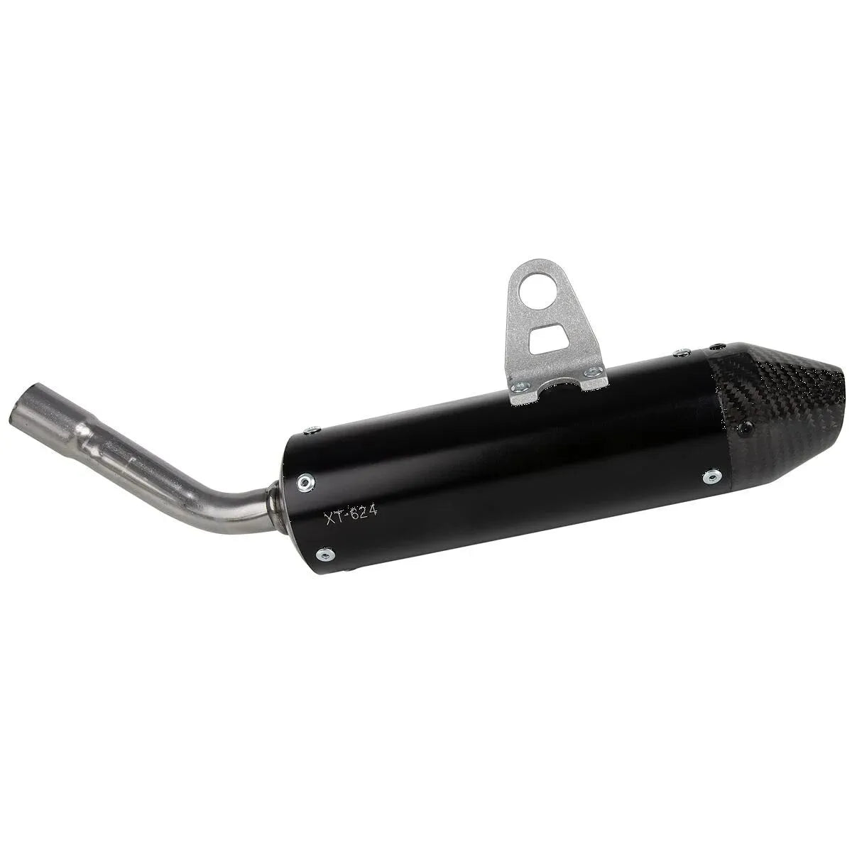 Hgs 2-stroke Silencer With Carbon Fiber End Cap